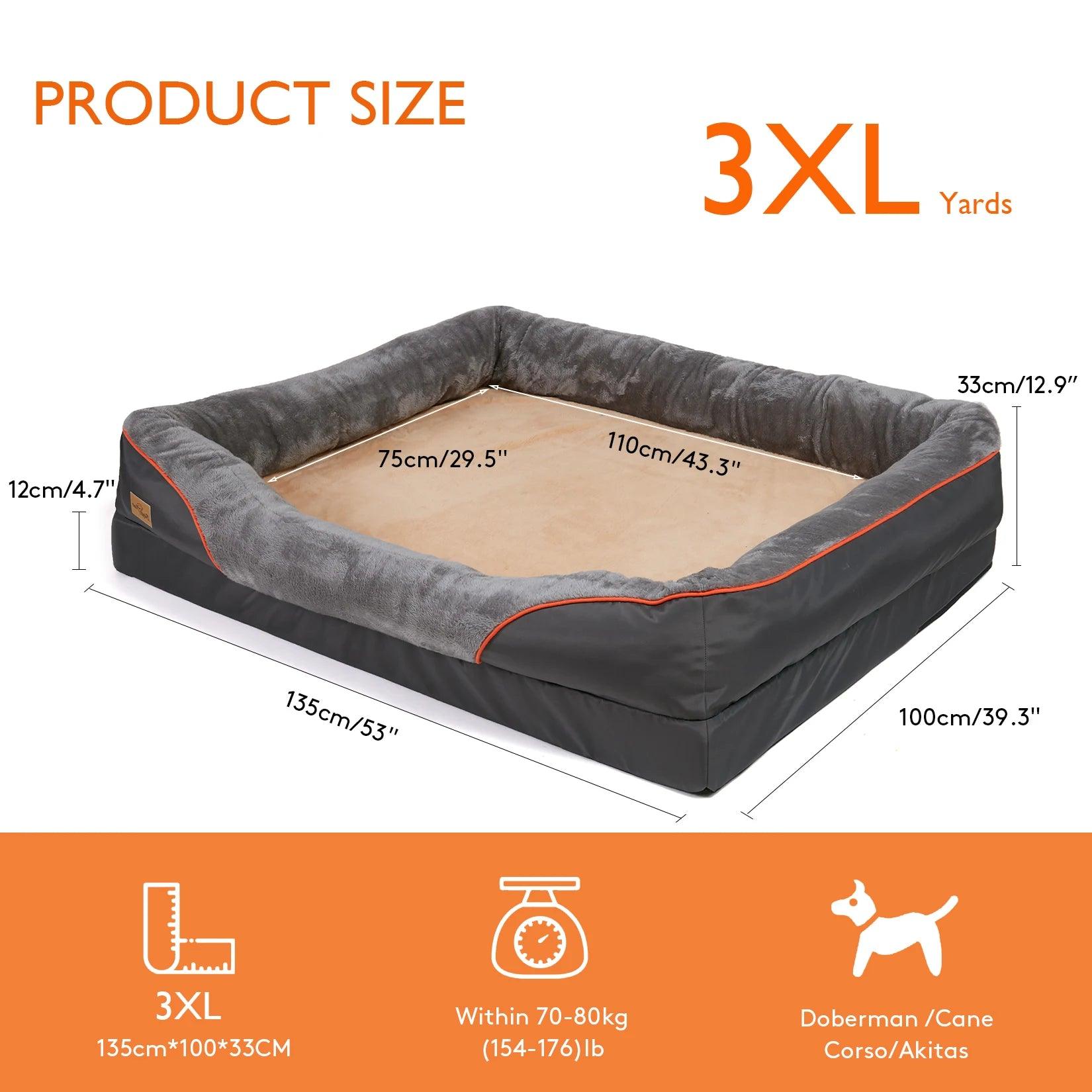Orthopaedic Dog Bed with Bolster