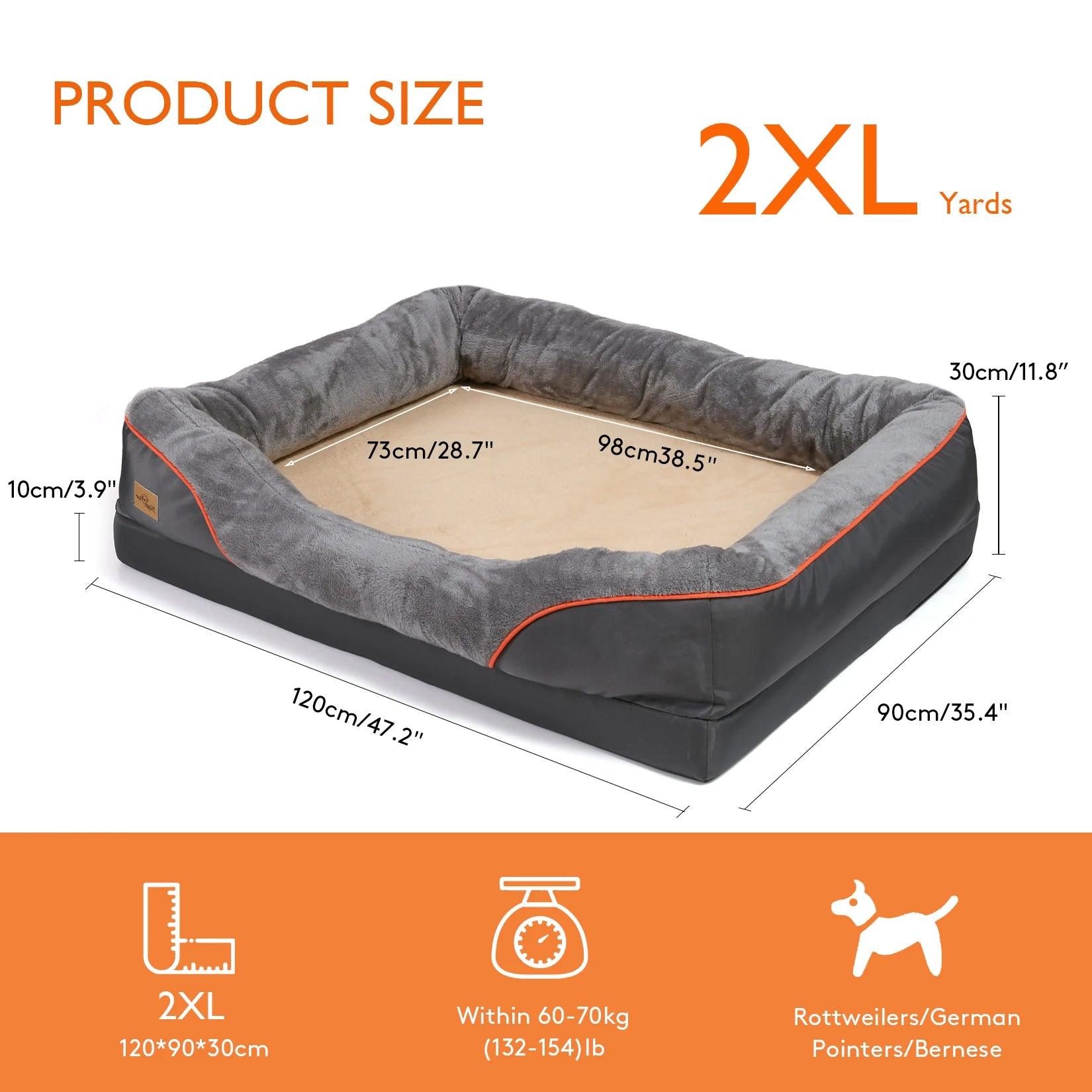 Orthopaedic Dog Bed with Bolster