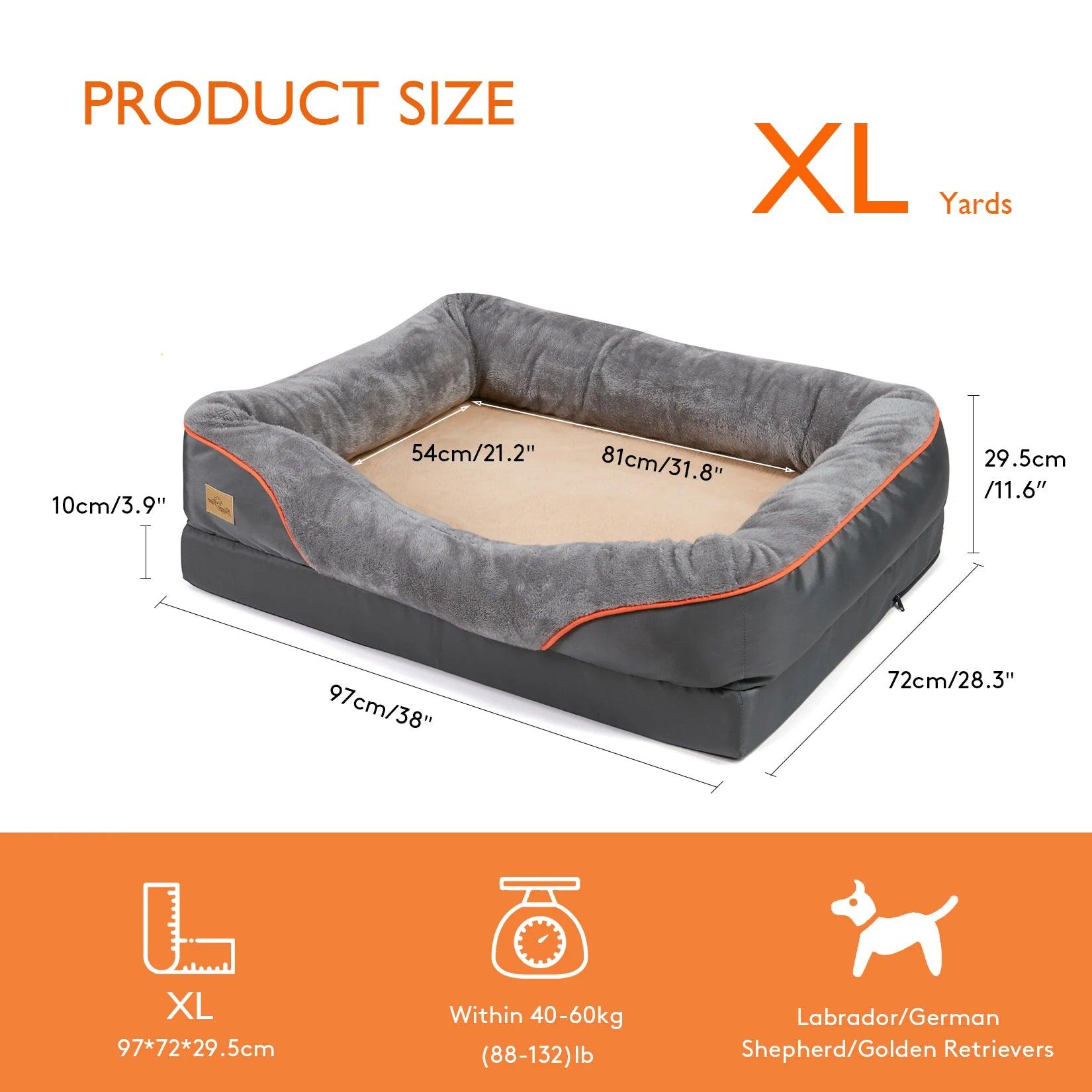 Orthopaedic Dog Bed with Bolster